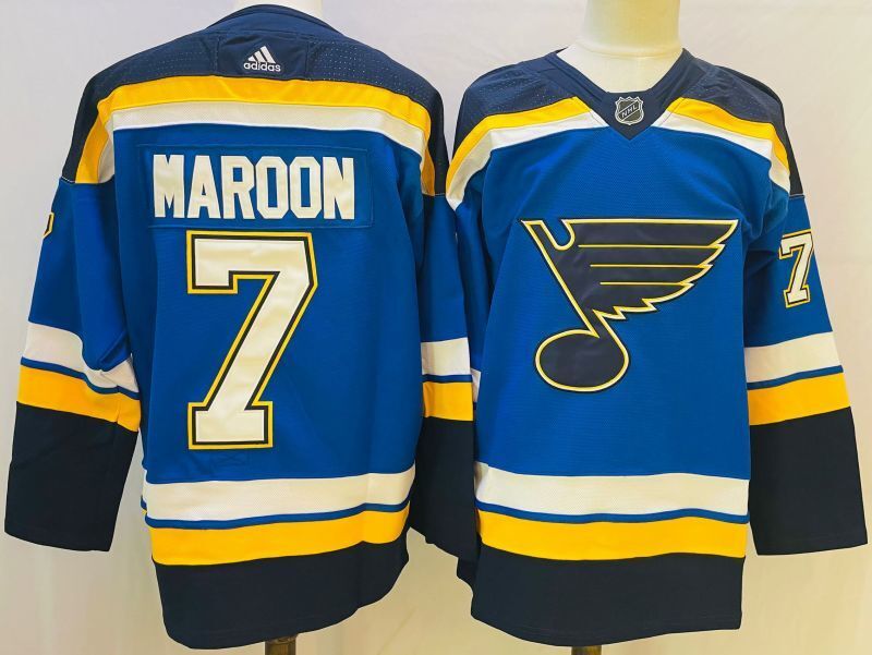 St. Louis Blues #7 Maroon
