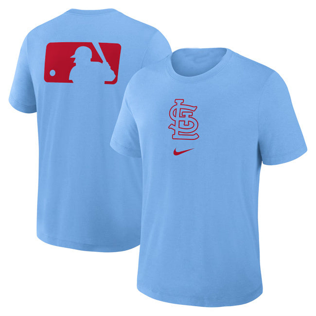 St. Louis Cardinals Blue Early Work Tri-Blend Dri-FIT T-Shirt