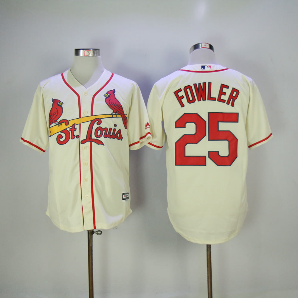 St. Louis Cardinals #25 Dexter Fowler Cardinals 25 Off-White Fan