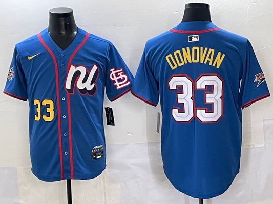 St. Louis Cardinals #33 Brendan Donovan Red 25 All-Star