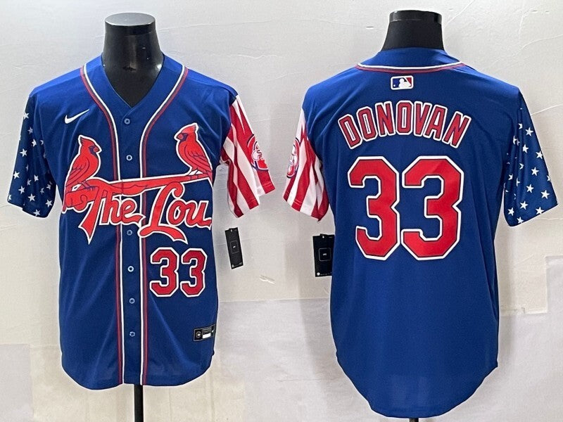 St. Louis Cardinals #33 Brendan Donovan Red Edition Adult Style 4