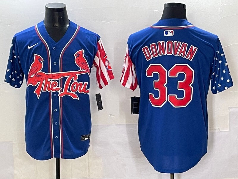 St. Louis Cardinals #33 Brendan Donovan Red Edition Adult Style 5