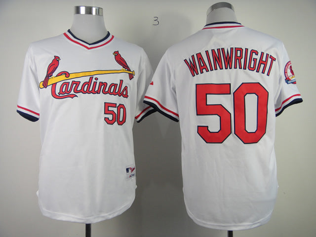 St. Louis Cardinals #50 Cardinals 50 White Inverted
