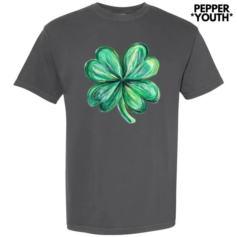 *** St. Patrick's Day Shamrock Comfort Colors T-Shirt (Youth) Hoodie, Sweatshirt | WearSparks.com
