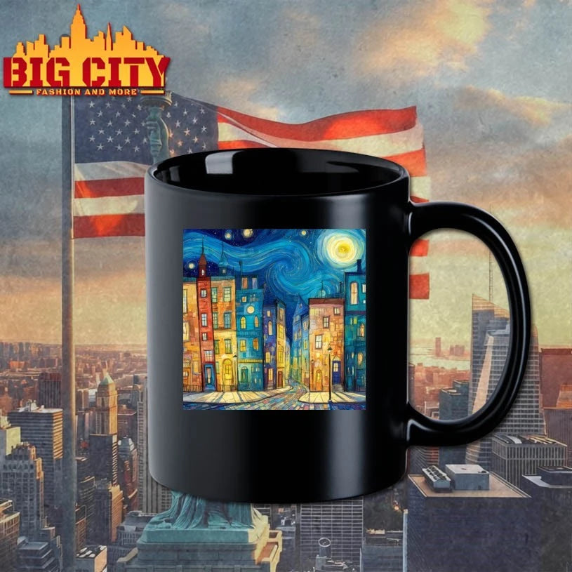 Starry Night Cityscape Boulevard Van Gogh shirt