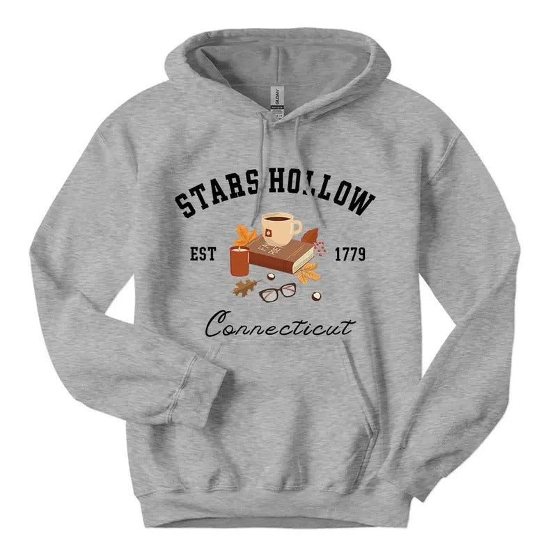Stars Hollow Connecticut Hooodie Gilmore girls Fans , Fall Star Holow Sweatshirt, Stas Holow Hooodie, Stars Hollow...