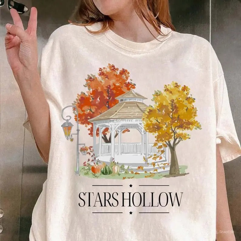 Stars Hollow Shirt Where You Lead I Will Follow Vintage Style Lukes Diner Cotton Tshirt Hoodie, Sweatshirt | WearSparks.com