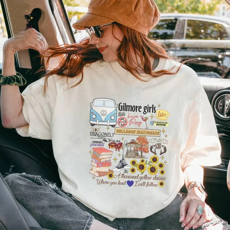 Stars Hollow T-shirt tshirt , Stars Hollow Where You Lead I Will Follow Shirt,Stars Hollow Tshirt,Retro Style Lukes Diner...