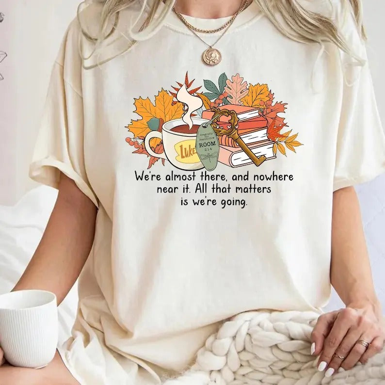 Stars Hollow tshirt, Fall Book Stack tshirt, Stars Hollow Luke's Dinner tshirt, Fall tshirt, Autumn Festival tshirt...