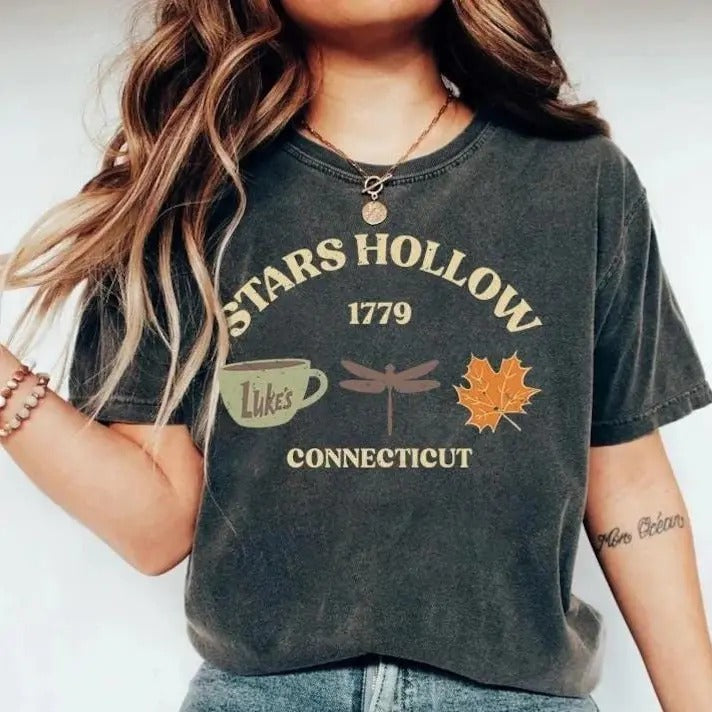 Stars Hollow tshirt, Stars Hollow Where You Lead I Will Follow tshirt, Stars Hollow tshirt Diner Autumn Festival, shirt...