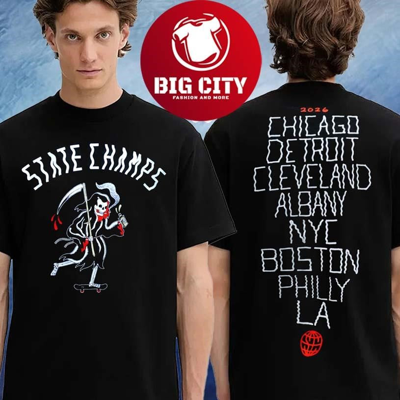 State Champs Merch Tee Tour 2026 Schedule Two Sided Shirt