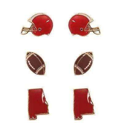 State Of Football Stud Earring Set *Final Sale* T-Shirts, Hoodie, Sweatshirt | WearSparks.com