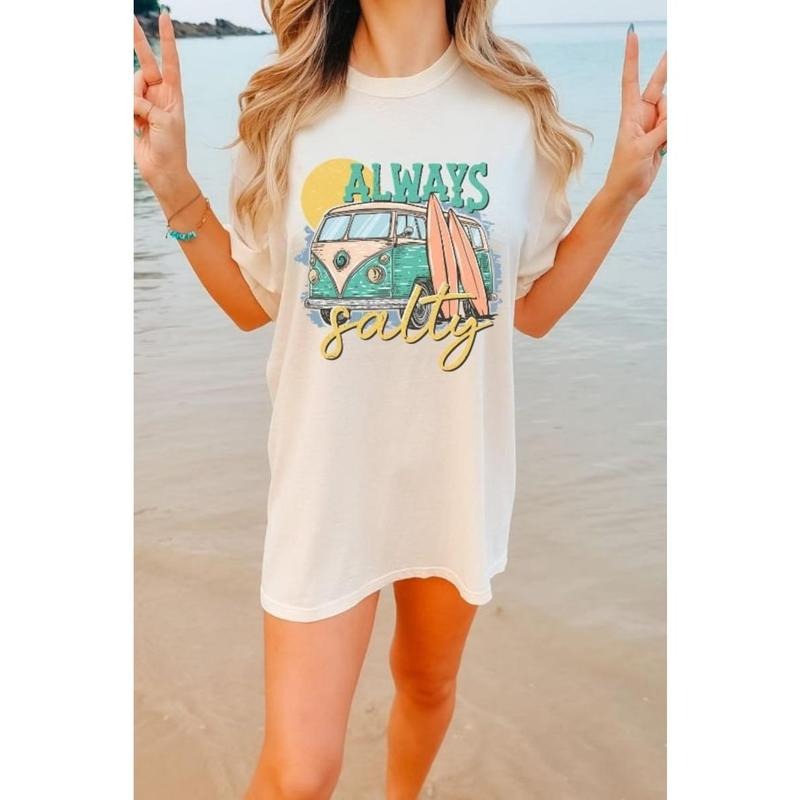 Stay Salty Shirt, Beach Tee, Boho summer Tshirt, Vintage Summer t-shirt, Vintage Coastal Cowgirl, Salty Tee style 02...