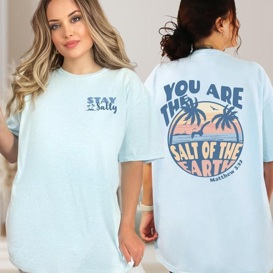 Stay Salty Shirt, You Are The Salt Of The Earth, Christian T Shirts, Bible Verse Tshirt, Christian Apparel Gift, Church...