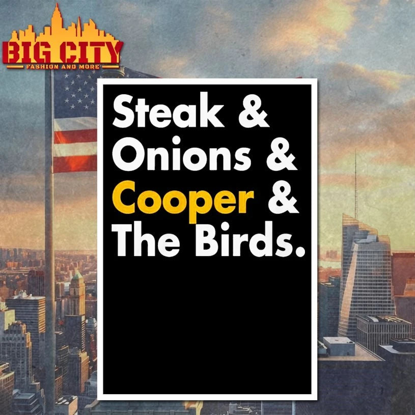 Steak &amp; Onions &amp; Cooper &amp; The Birds shirt