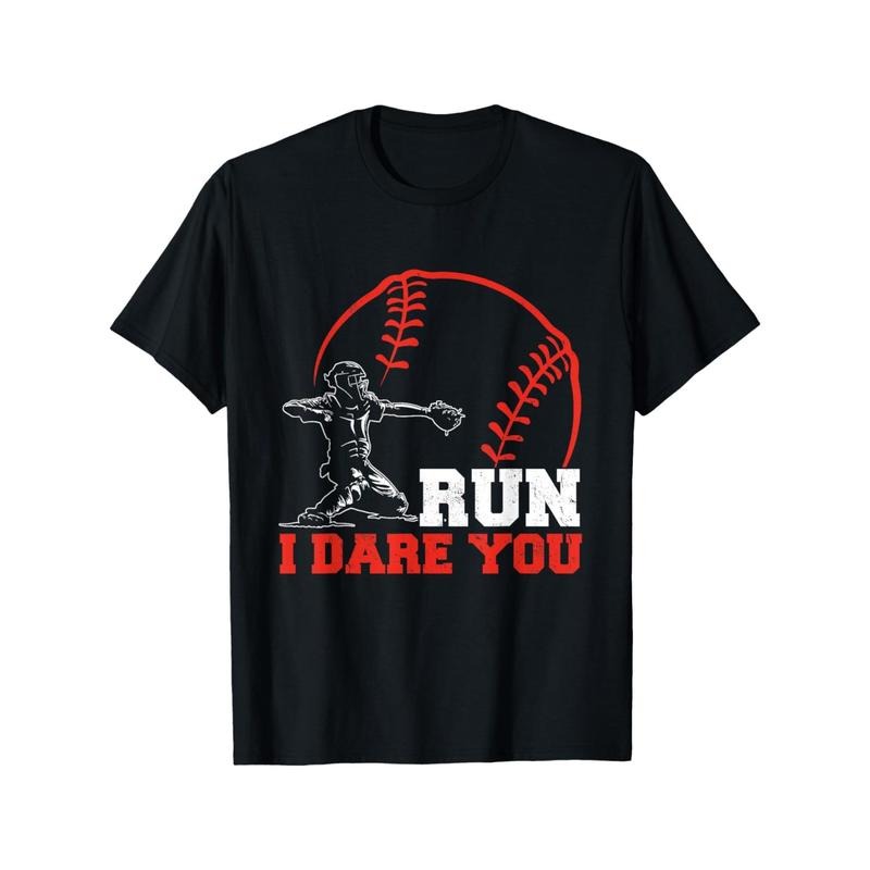 Steal I Dare You Baseball Catcher Youth Baseball Player T-Shirt for The Youth (Not Adult Size), Soft Fabric, Breathable,...