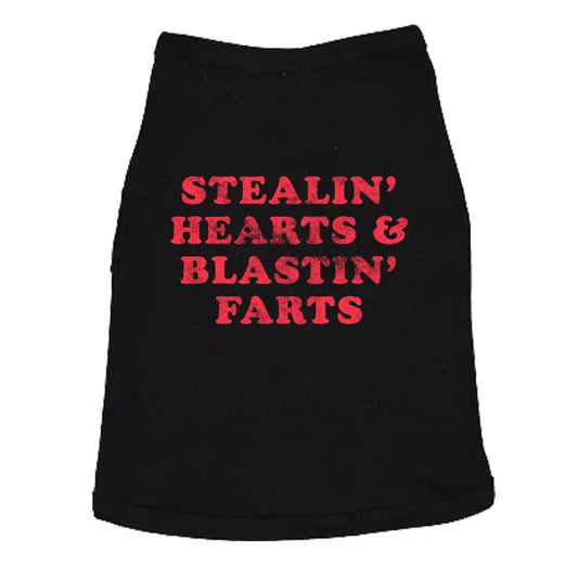 Stealin Hearts and Blastin Farts Dog Shirt Funny Pet Puppy Lover Hilarious Pass Gas Shirt Love Shirt For Dogs Funny Adult...