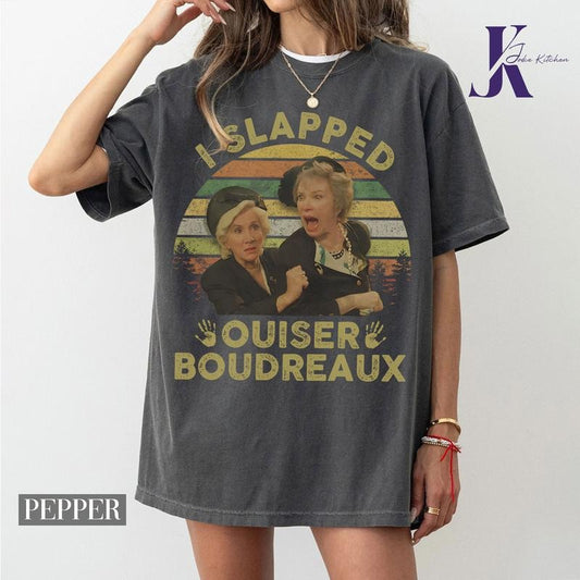 Steel Magnolias I Slapped Ouiser Boudreaux Vintage Retro T-Shirt Unisex, Steel Magnolias Quotes Inspired Tee, 80s movie...