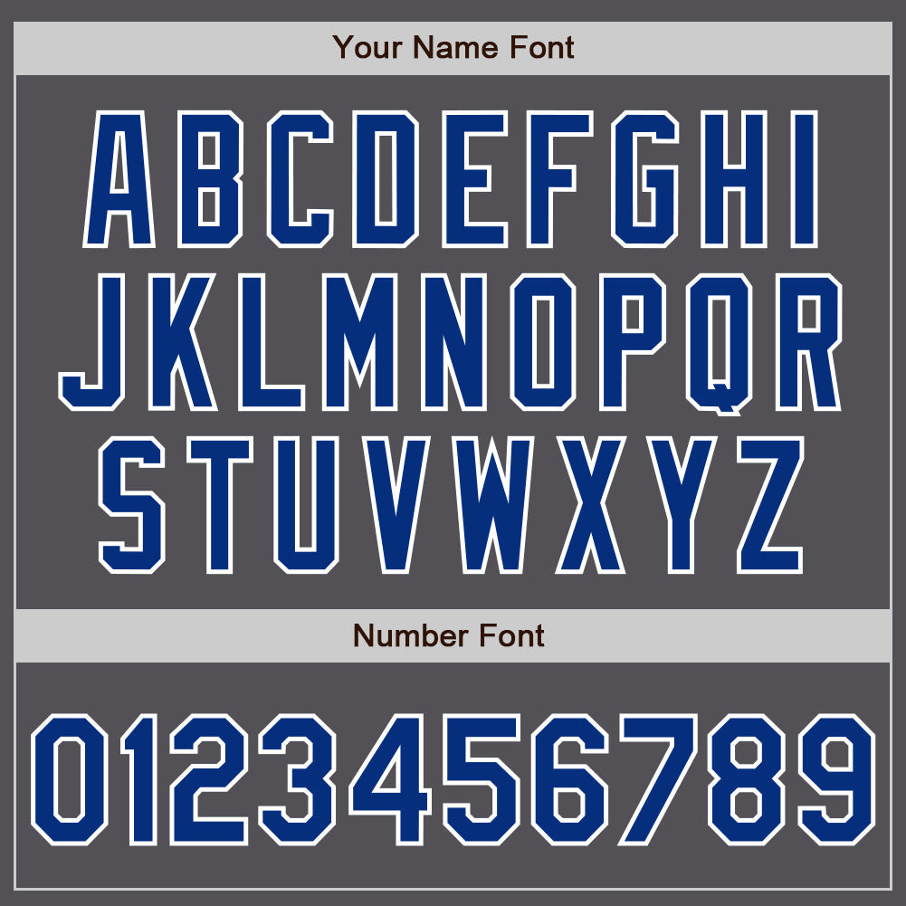Custom Steel Gray Royal-White Authentic Baseball Jersey