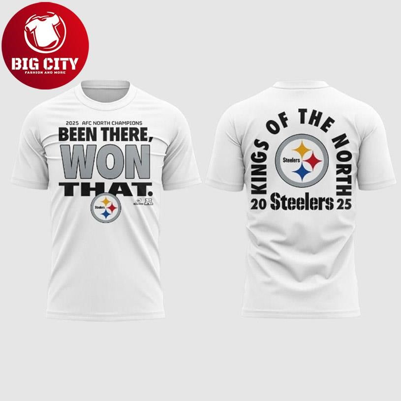 Steelers AFC North Champions Kings Of The North Two Sided Shirt