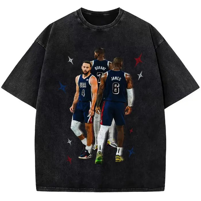 Steph Bron Durant BIG 3 USA Champ Custom Graphic Tee Hoodie, Sweatshirt | WearSparks.com