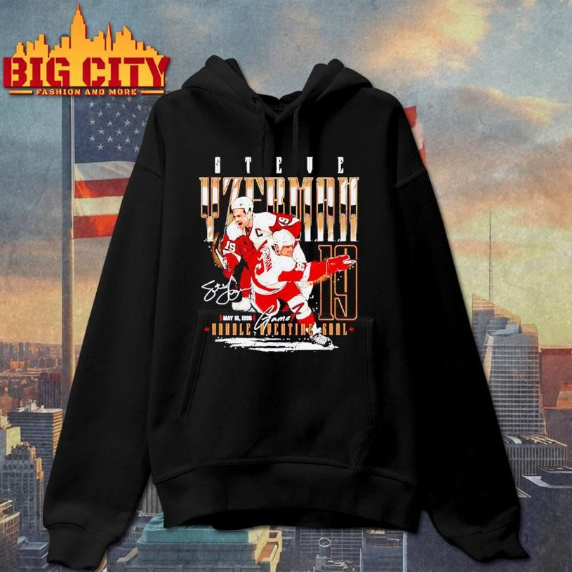 Steve Yzerman Detroit Red Wings Game 7 1996 signature Shirt