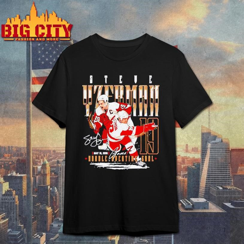 Steve Yzerman Detroit Red Wings Game 7 1996 signature Shirt