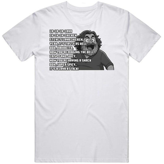 Steves Lava Chicken Song Lyrics Funny Movie Fan Gift T Shirt Hoodie, Sweatshirt | WearSparks.com