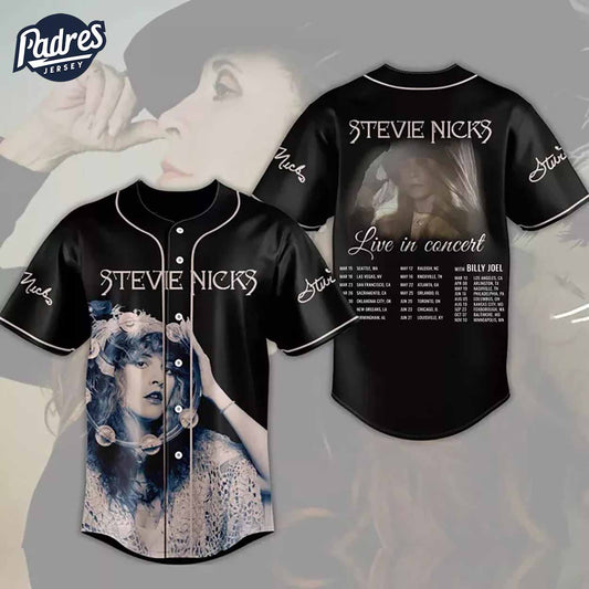 Stevie Nicks Live Concert 2024 Baseball Jersey - Padres Jersey Oasis: Elevate Your Baseball Style Game... (Image 1)