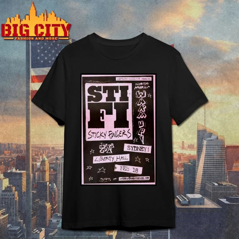 Sticky Fingers Event Moore Park NSW On Feb 18 2026 Poster shirt