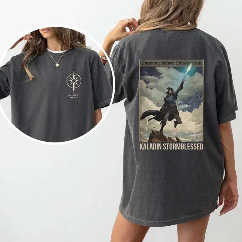 Stormblessed 2 Side Unisex Shirt, Kaladin Stormblessed Shirt, Stormlight Archive Sweatshirt, Fantasy Book Shirt, Gift For...