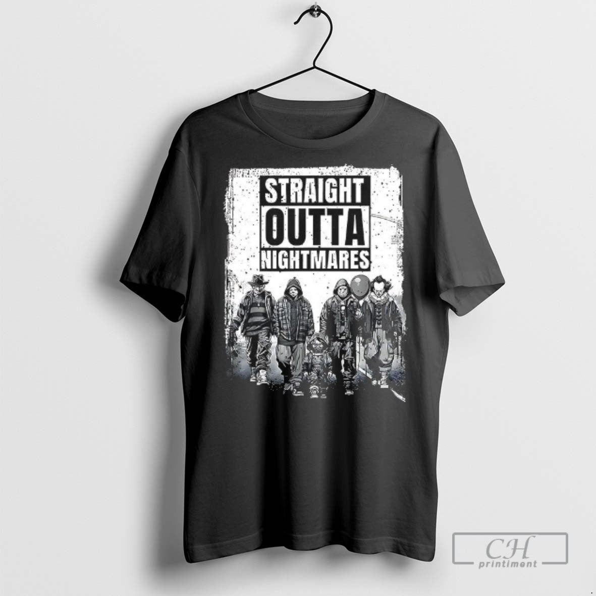 Straight Outta Nightmares Horror Halloween Scary T Shirts