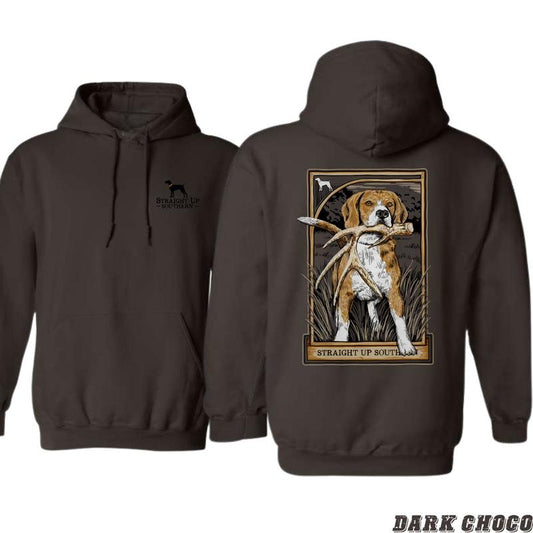 Straight Up Southern Hoodie - Hunting Dog Design Shirt