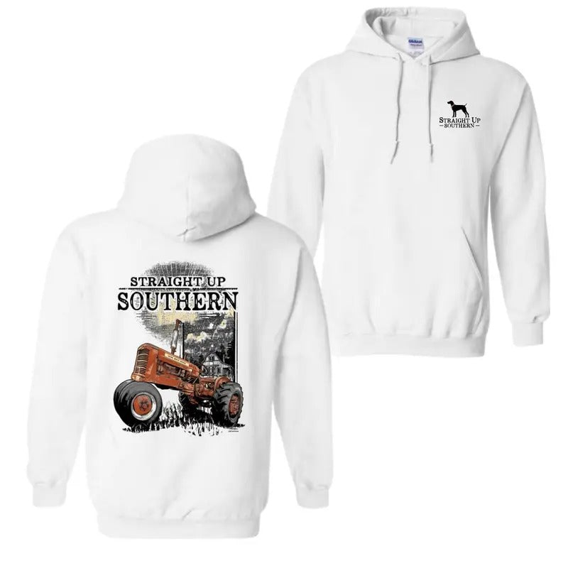 Straight Up Southern-Sunshine Tractor Tee T-shirt, Hoodie Casual Comfy Knitting Top for Men and women Sweatshirt