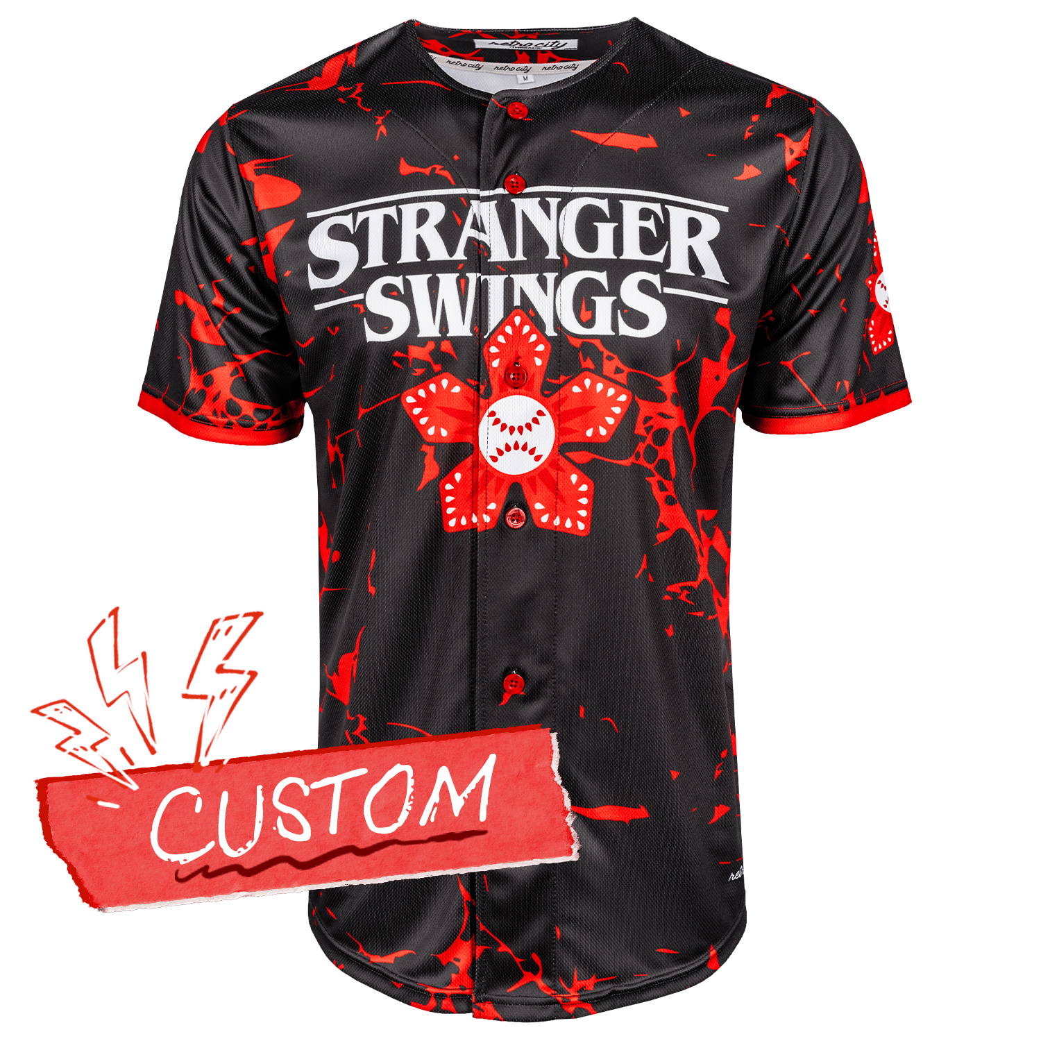 Stranger Swings Lifestyle Baseball Jersey *CUSTOM*