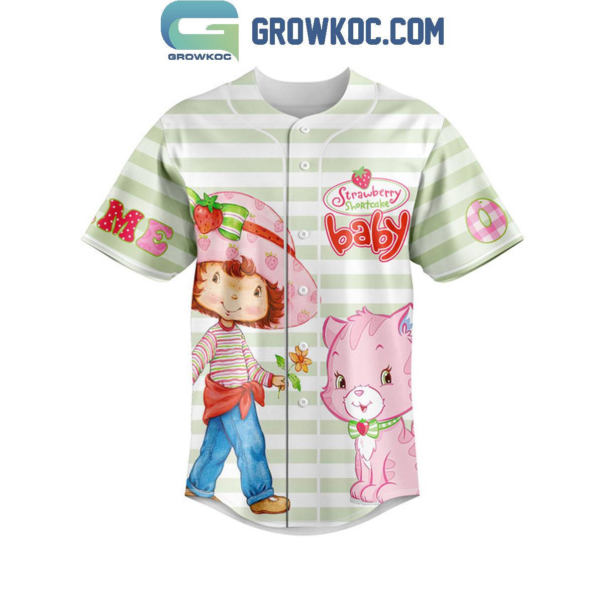 Strawberry Shortcake Baby Be Fearless Fan Personalized Baseball Jersey