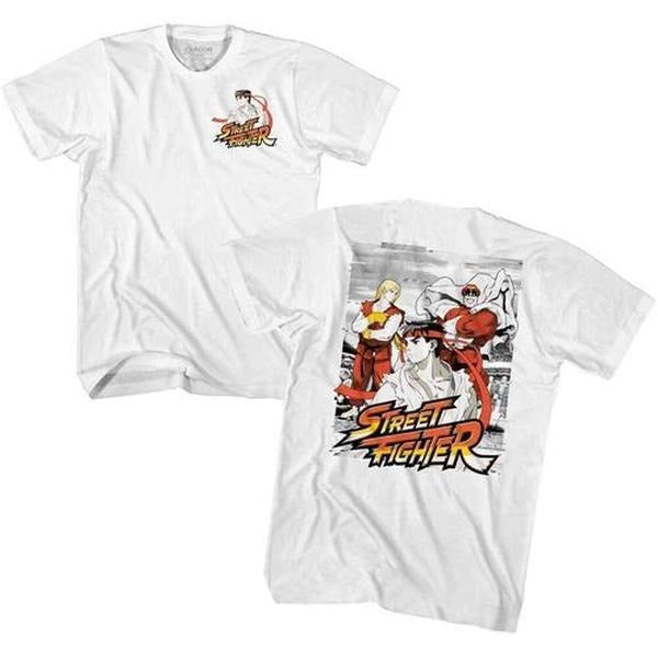Street Fighter 2 Capcom Video Game Grainy Glitch Ryu Ken & Bison Men's T Shirt Hoodie, Sweatshirt | WearSparks.com