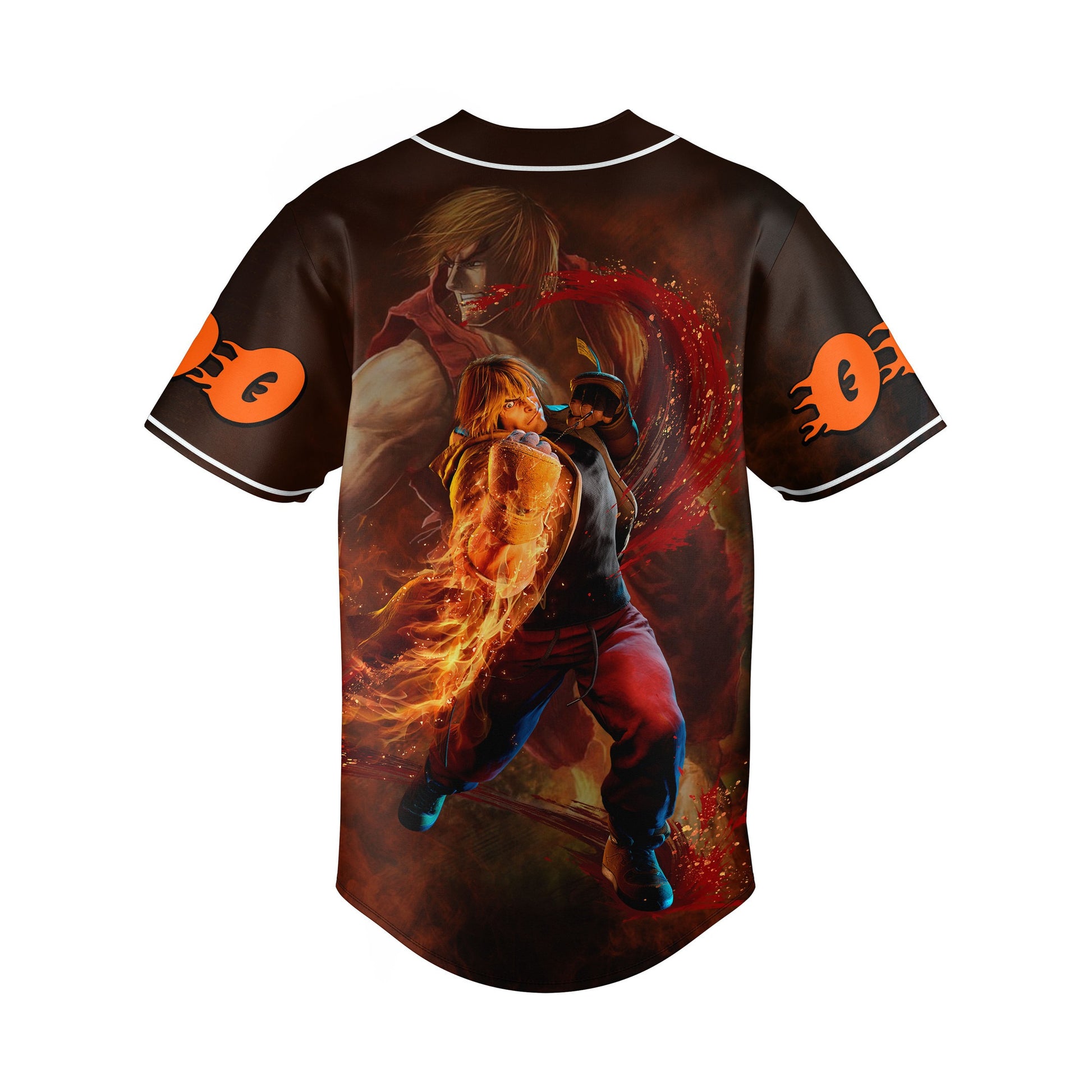 Street Fighter Ken Custom Baseball Jersey - Padres Jersey Oasis: Elevate Your Baseball Style Game T-Shirts,... (Image 3)