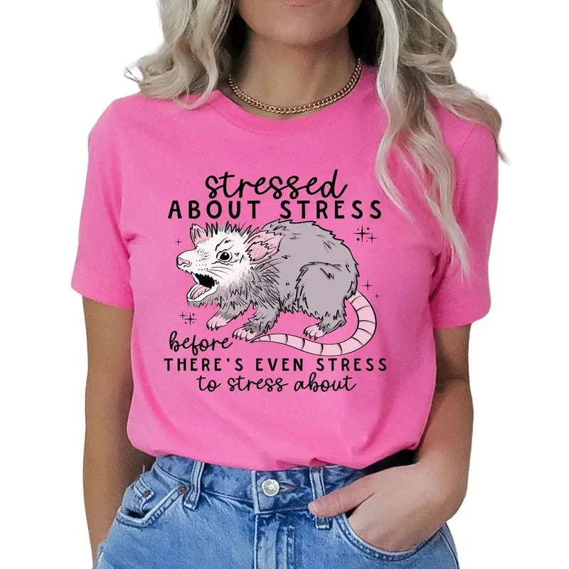 Stressed About Stress Before There's Even Stress Women's Top & T-Shirt Hoodie, Sweatshirt | WearSparks.com