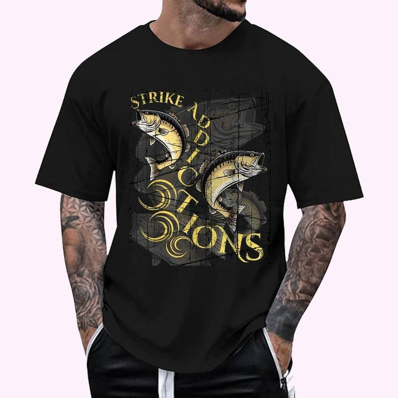 Strike Addictions Fishing Dreams Design T-Shirt | Unisex Cotton Tee, Top Menswear Hoodie, Sweatshirt | WearSparks.com