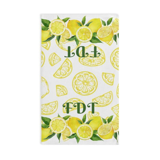 Subtle Anti-Trump FDT Lemons Hand Towel Political Statement Kitchen Towel Resist Trump Impeach Trump Protest Towel...