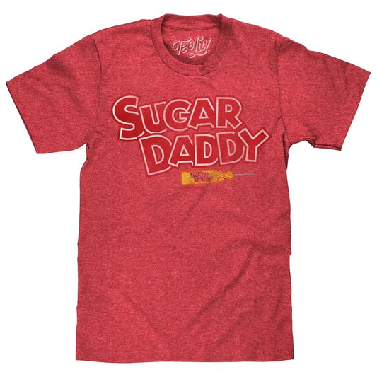 Sugar Daddy Logo T-Shirt - Red Hoodie, Sweatshirt | WearSparks.com