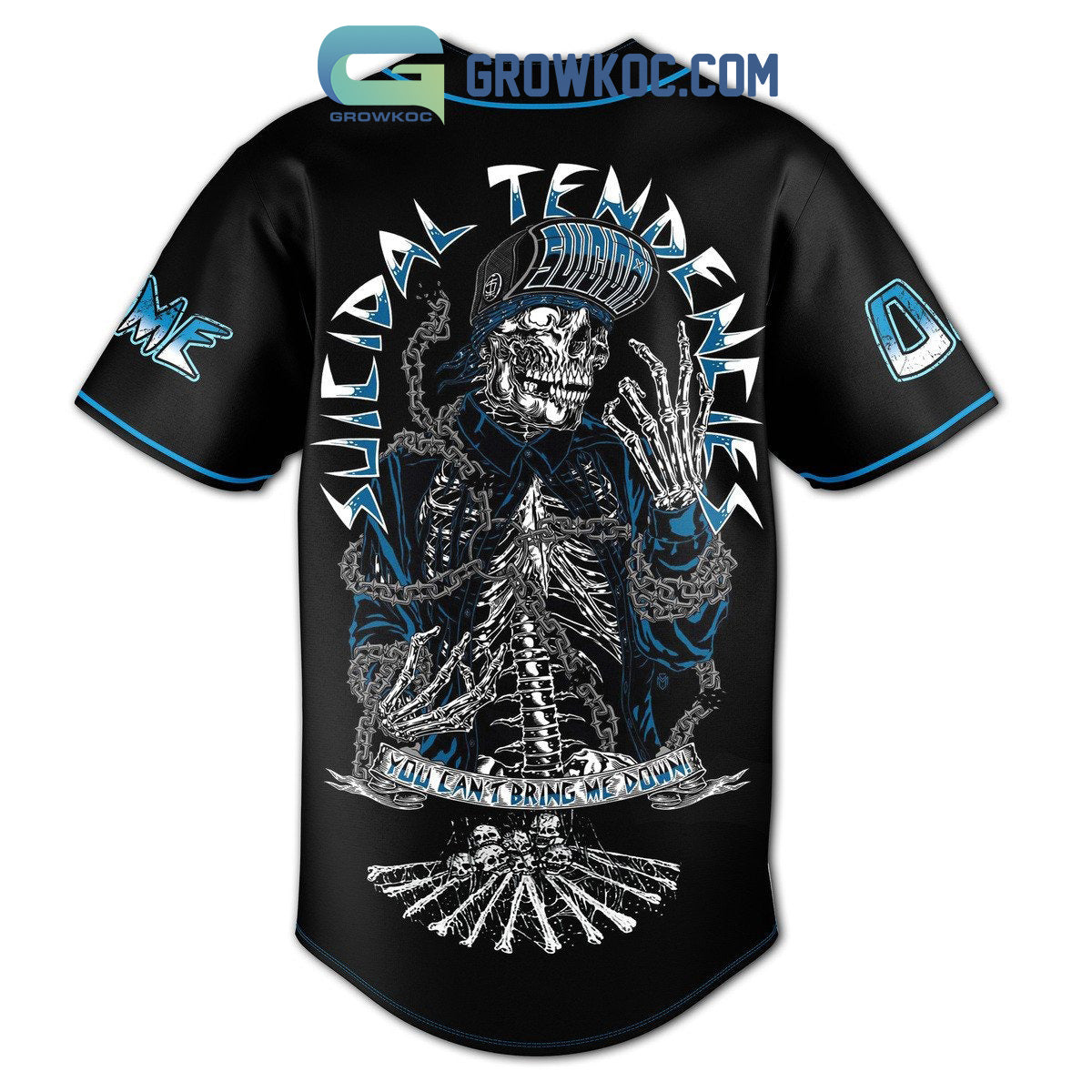 Suicidal Tendencies You Can’t Bring Me Down Personalized Baseball Jersey