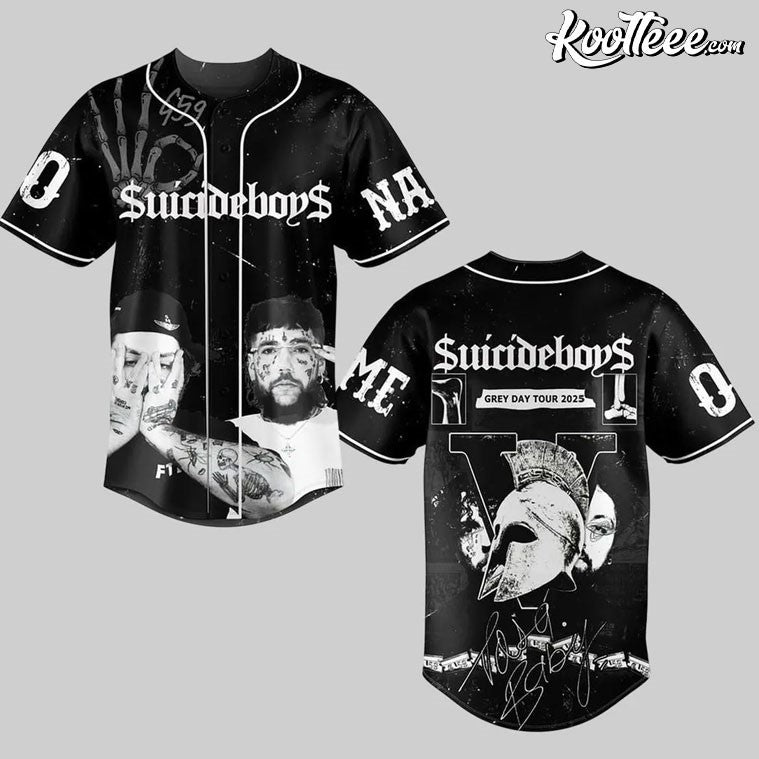 Suicideboys G59 Greyday Tour 2025 Personalized Baseball Jersey