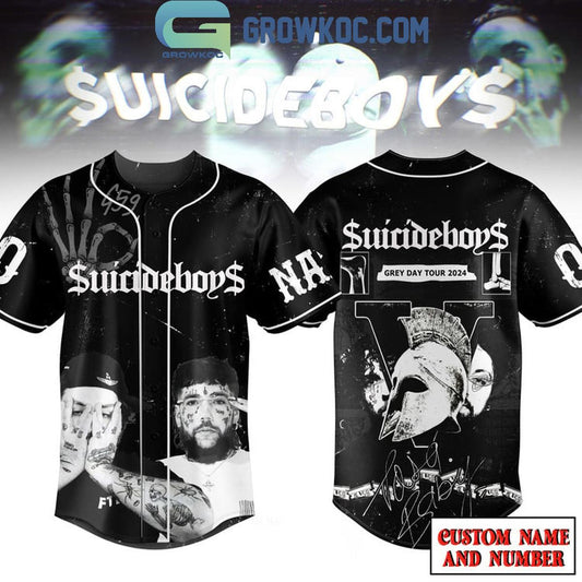 Suicideboys Grey Day Tour 2024 Dark Personalized Baseball Jersey