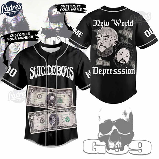 Suicideboys New World Depression Custom Baseball Jersey - Padres Jersey Oasis: Elevate Your Baseball Style Game... (Image 1)