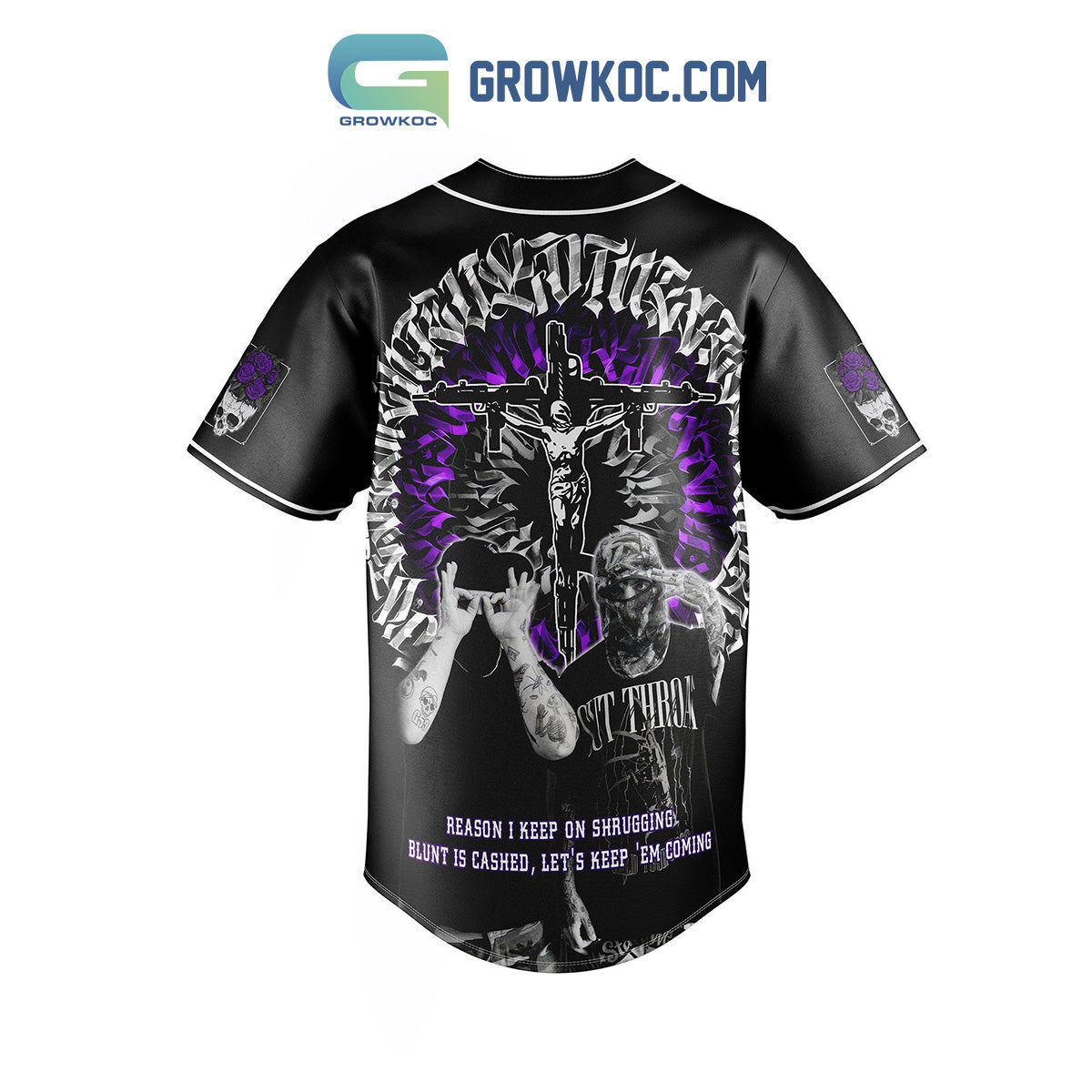 Suicideboys Reason I Keep On Shrugging Blunt Is Cashed Let’s Keep ‘Em Coming Baseball Jersey