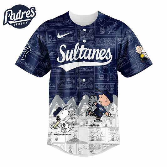 Sultanes De Monterrey X peanuts Baseball Jersey - Padres Jersey Oasis: Elevate Your Baseball Style Game... (Image 1)