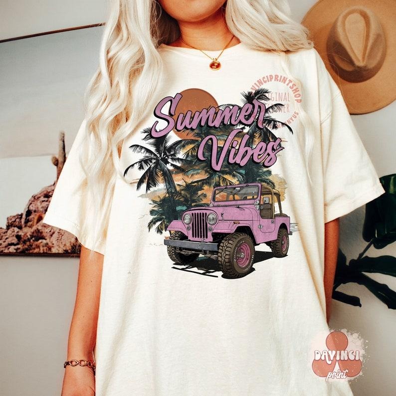 Summer Shirt, Summer Aesthetic Shirt Design, Retro Summer T Shirt, Beach Hoodie, Girls trip T Shirt, 70s, T-shirt...