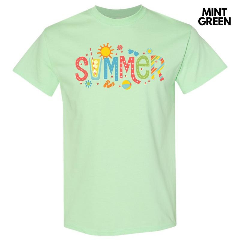 Summer Time Gildan Short Sleeve T-Shirt 'NLB' Hoodie, Sweatshirt | WearSparks.com